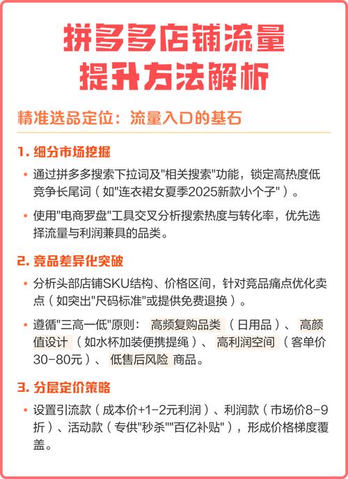 拼多多流量下降如何提升_买流量_拼多多运营策略